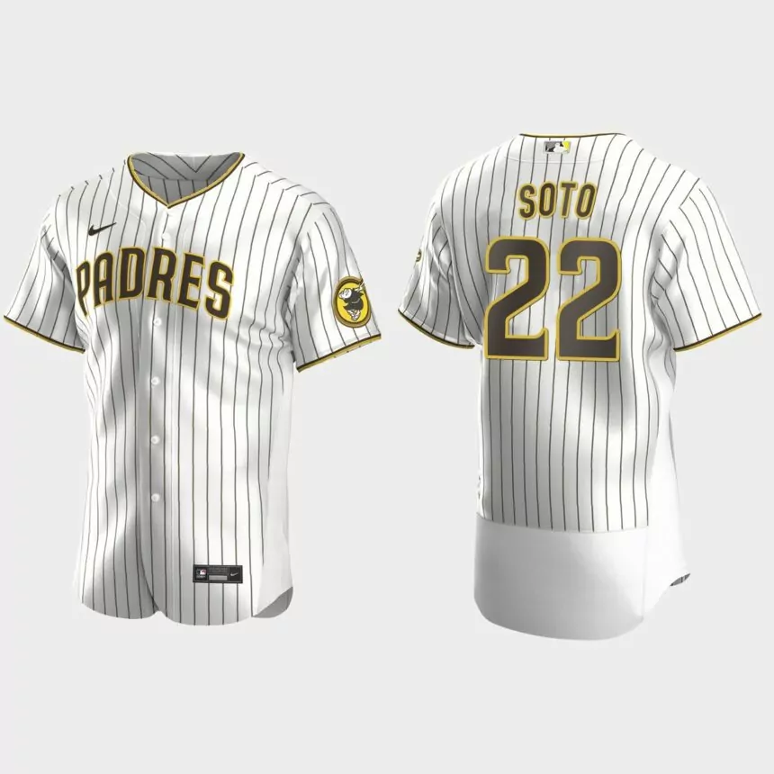 Juan Soto San Diego Padres Authentic Alternate Jersey – White Brown