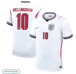 Jude Bellingham England National Team Nike 2026 Home Stadium Replica Jersey - White