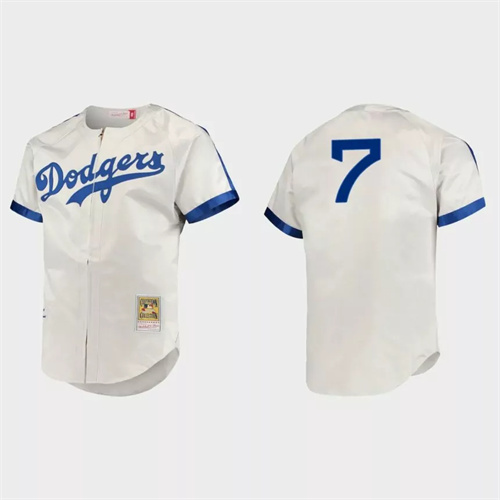 Julio Urias Brooklyn Dodgers Cooperstown Authentic Jersey – Gray.jpg