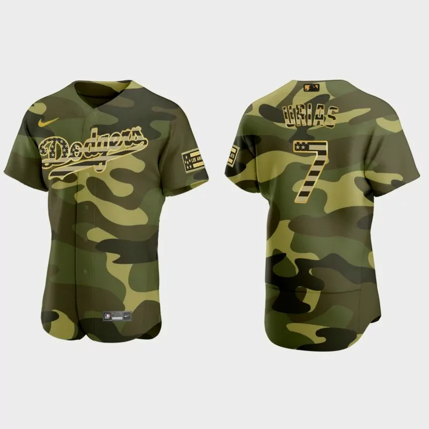 Julio Urias Los Angeles Dodgers 2022 Armed Forces Day Authentic Jersey – Camo