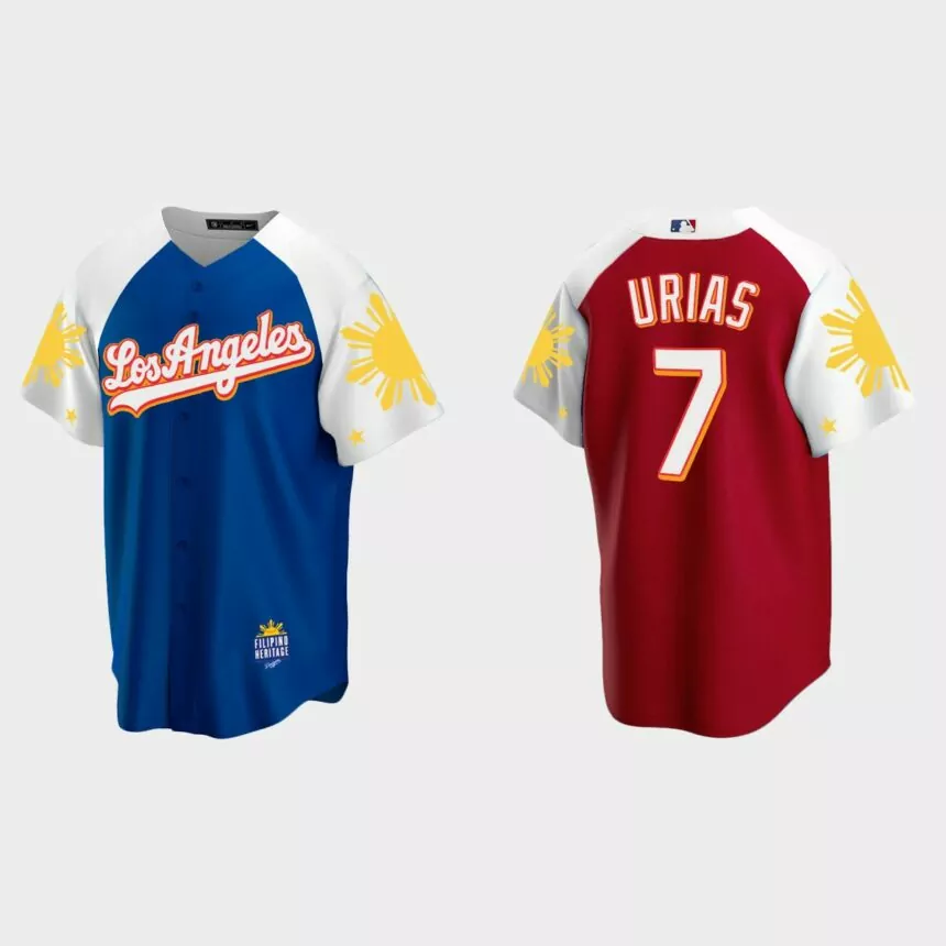 Julio Urias Los Angeles Dodgers 2022 Filipino Heritage Night Jersey – Royal Red