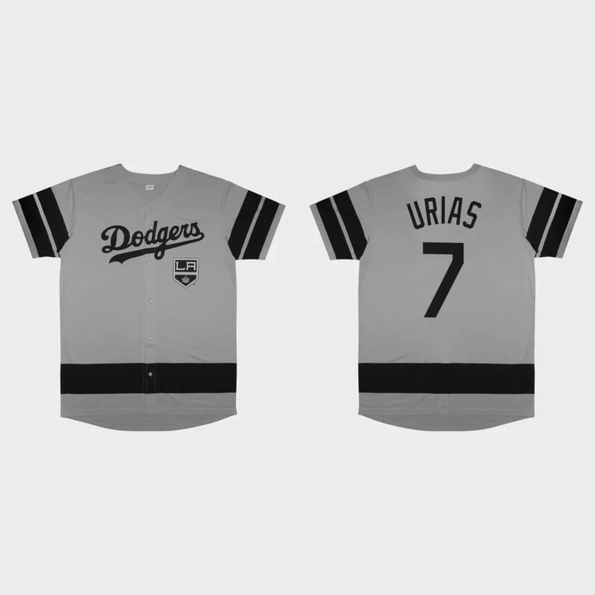 Julio Urias Los Angeles Dodgers 2022 LA Kings Night Replica Jersey – Gray