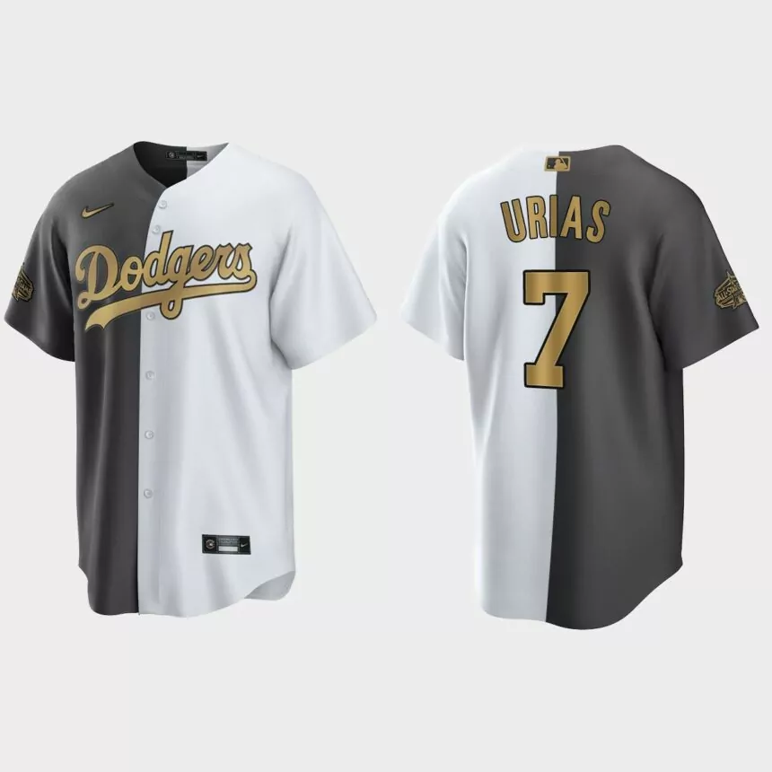 Julio Urias Los Angeles Dodgers 2022 MLB All-Star Game Split Jersey – White Charcoal