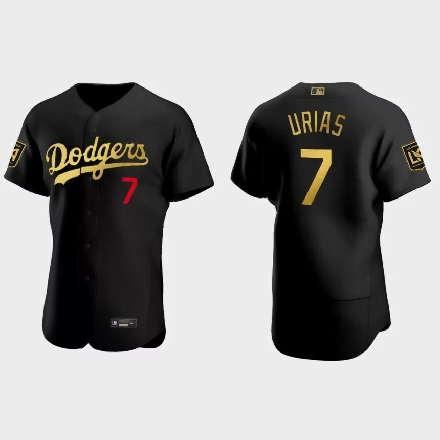 Julio Urias Los Angeles Dodgers LAFC Night Authentic Jersey – Black