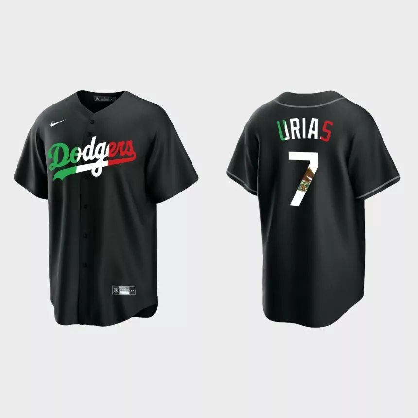 Julio Urias Los Angeles Dodgers Mexican Heritage Night Replica Jersey – Black