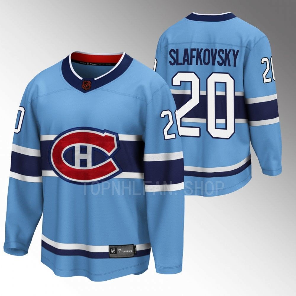 Juraj Slafkovsky Montreal Canadiens Jersey Special Edition 2.0 Blue 2022 Breakaway Player