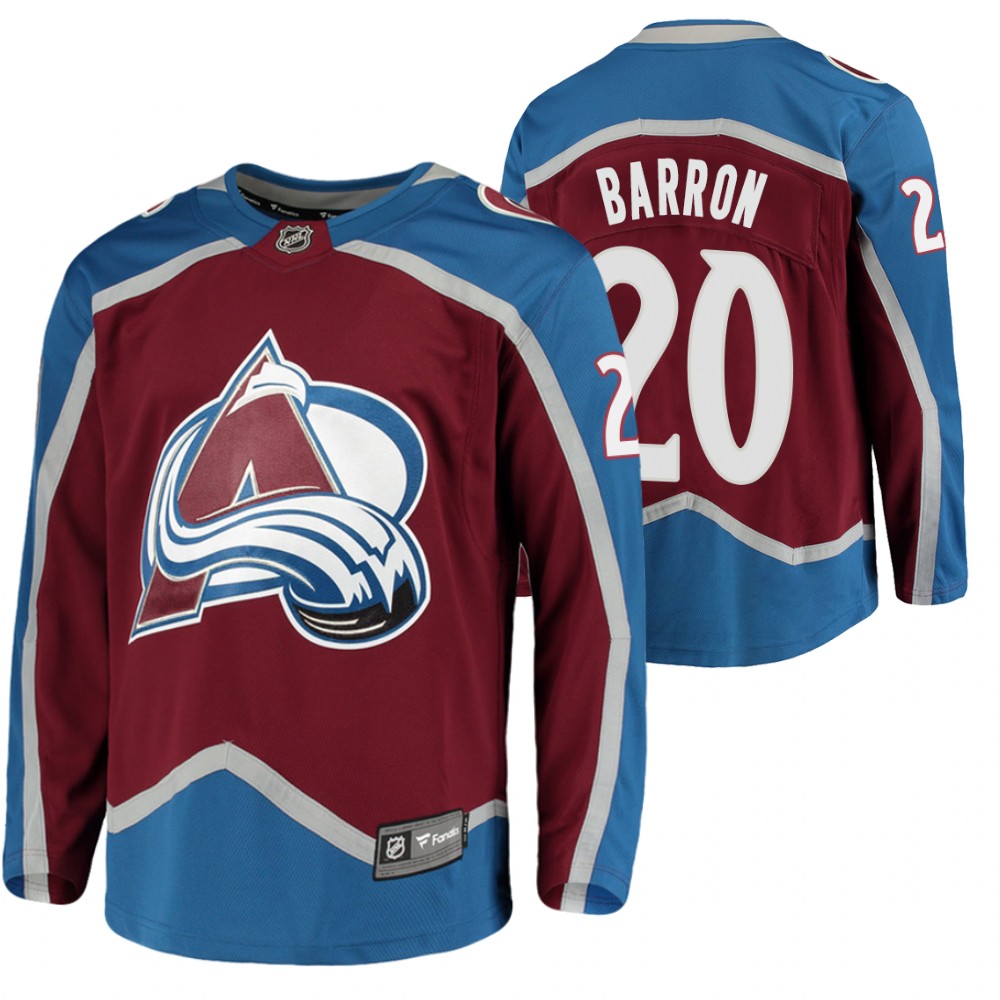 Justin Barron Colorado Avalanche 2020 NHL Draft Burgundy Home Jersey