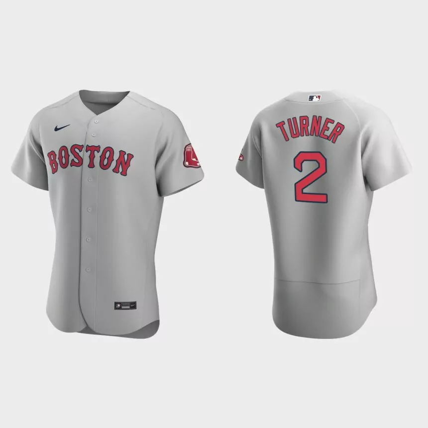 Justin Turner Boston Red Sox Authentic Road Jersey – Gray