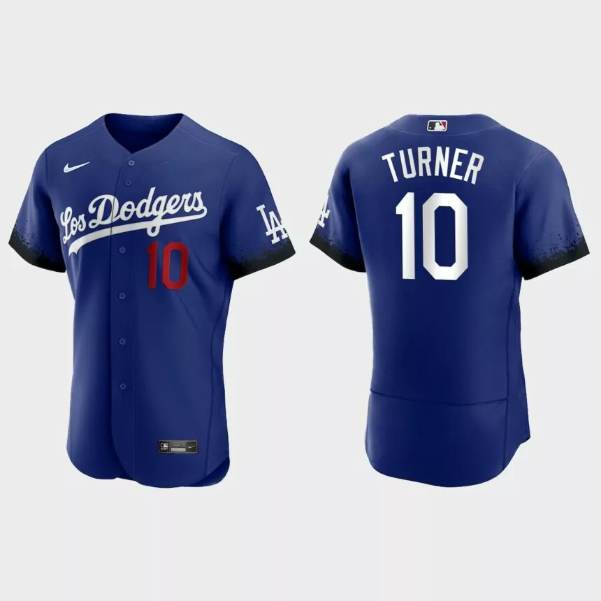 Justin Turner Los Angeles Dodgers 2021 City Connect Authentic Jersey – Royal