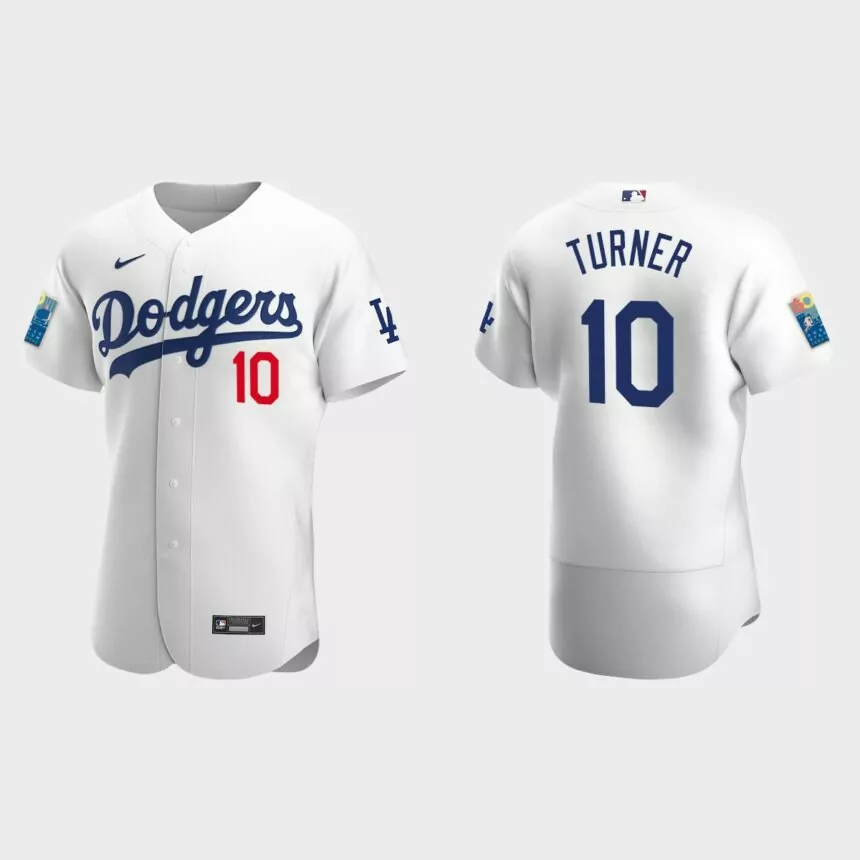 Justin Turner Los Angeles Dodgers 2022 Dodger Stadium 60th Anniversary Authentic Jersey – White