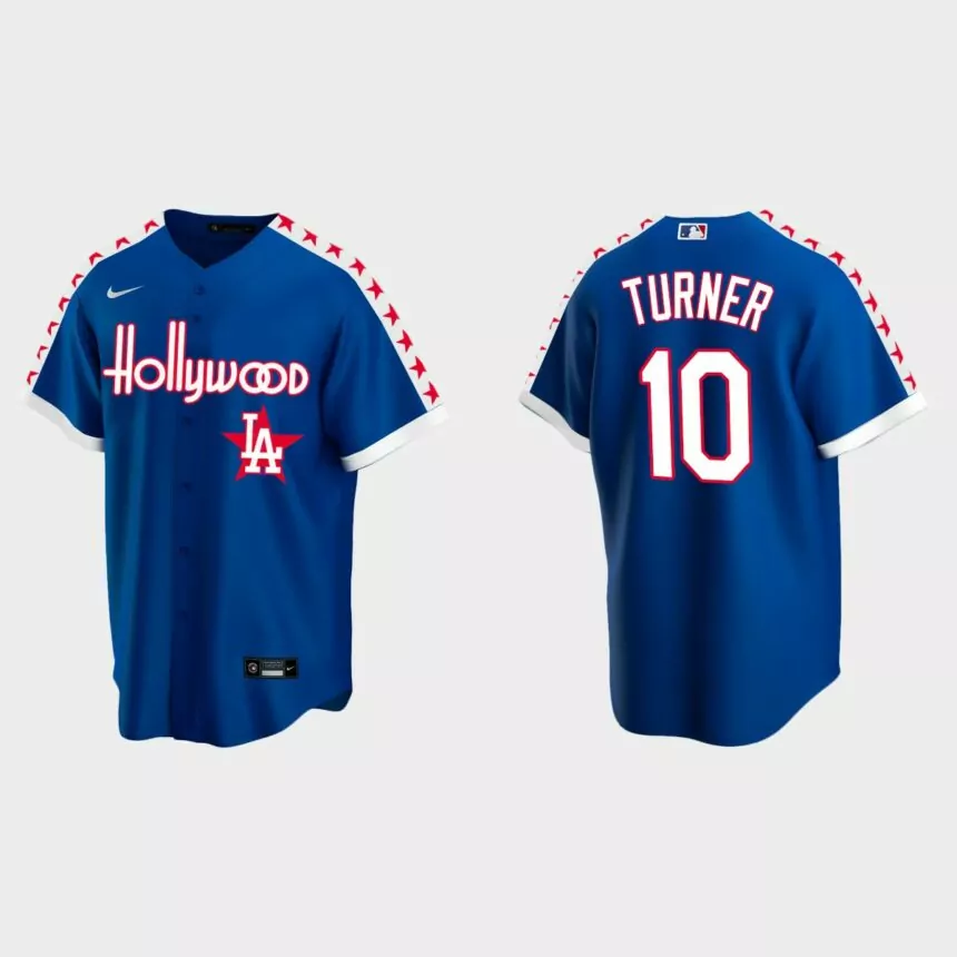 Justin Turner Los Angeles Dodgers City Connect Special Edition jersey – Royal