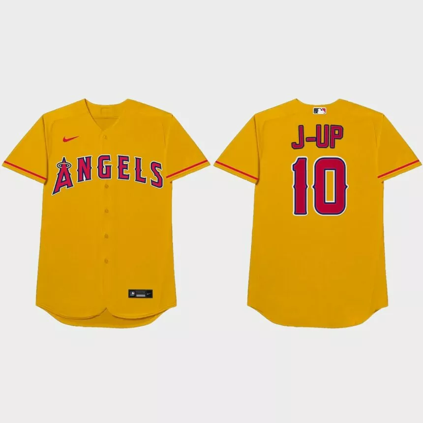 Justin Upton Nickname Angels 2021 Players’ Weekend J-Up Jersey – Gold
