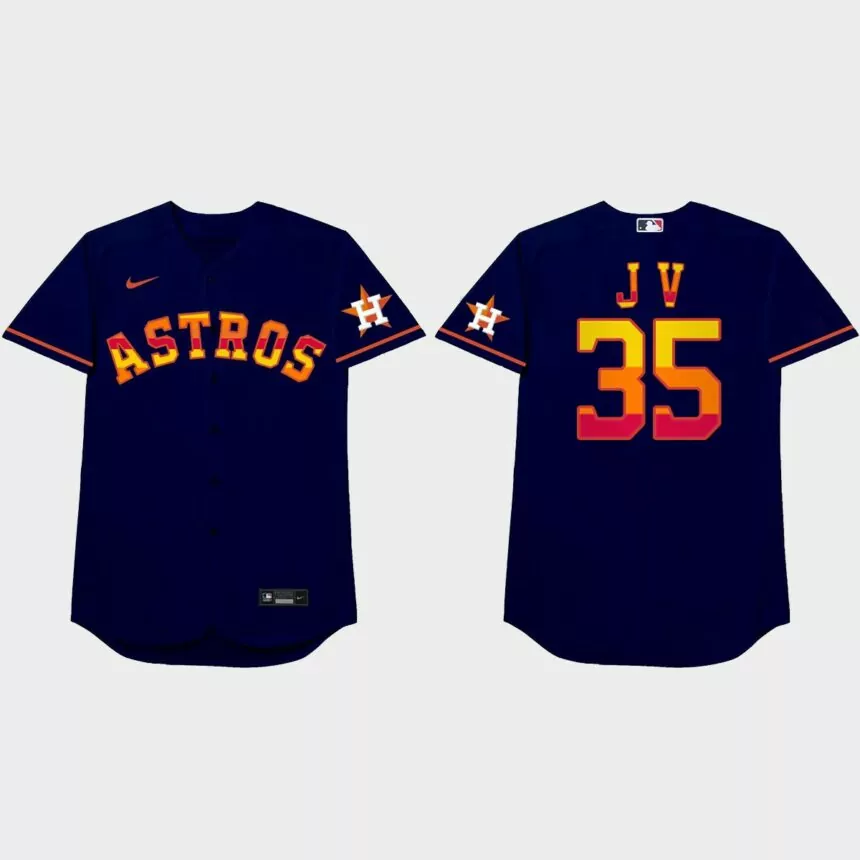 Justin Verlander 2021 Players’ Weekend J V Nickname Jersey – Royal