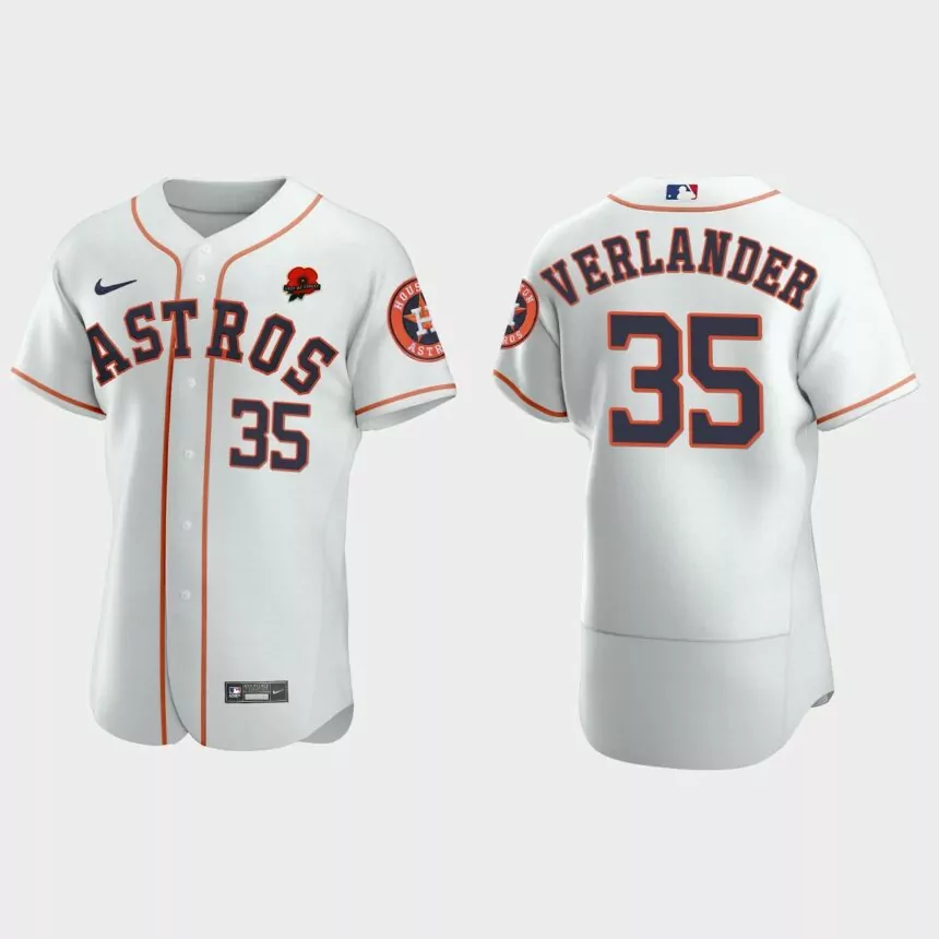 Justin Verlander Houston Astros 2021 Memorial Day Authentic Jersey – White