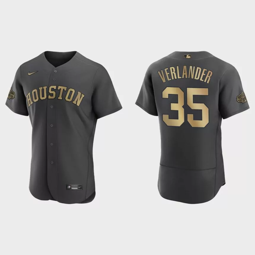 Justin Verlander Houston Astros 2022 MLB All-Star Game Authentic Jersey – Charcoal