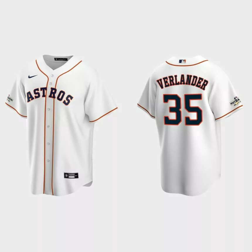 Justin Verlander Houston Astros 2022 Postseason Replica Jersey – White