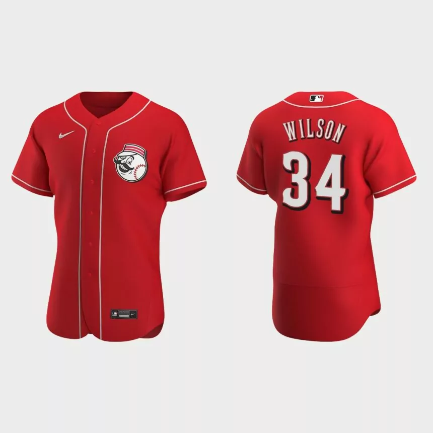Justin Wilson Cincinnati Reds Authentic Jersey – Scarlet