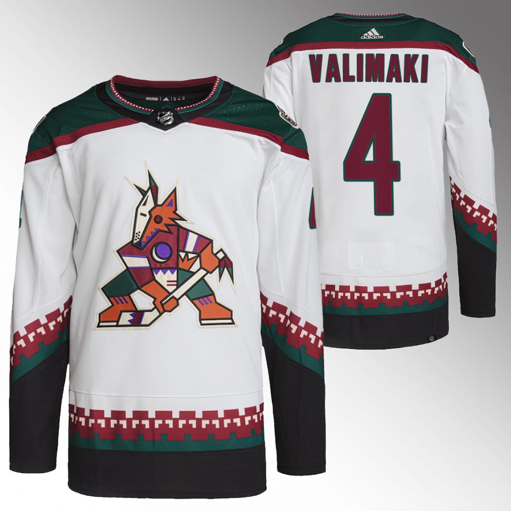 Juuso Valimaki Arizona Coyotes Away White Authentic Jersey