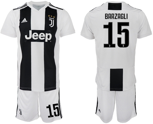 Juventus #15 Barzagli Home Soccer Club Jersey