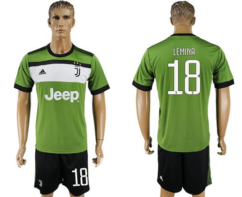 Juventus #18 Lemina SEC Away Soccer Club Jersey