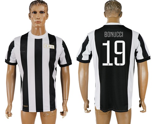 Juventus #19 Bonucci 120th Anniversary Soccer Club Jersey
