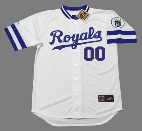 KANSAS CITY ROYALS 1980's Majestic Throwback Home Jersey Customized