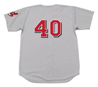 KEN HARRELSON Cleveland Indians 1970 Away Majestic Baseball Throwback Jersey