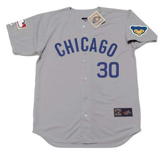 KEN HOLTZMAN Chicago Cubs 1969 Away Majestic Throwback Baseball Jersey