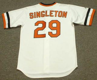 KEN SINGLETON Baltimore Orioles 1983 Majestic Cooperstown Throwback Baseball Jersey