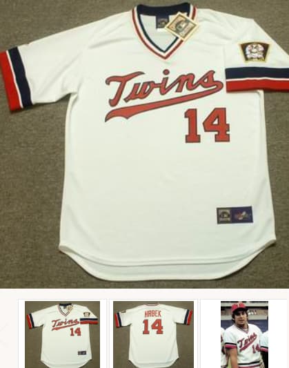 KENT HRBEK Minnesota Twins 1984 Majestic Cooperstown Throwback Home Jersey