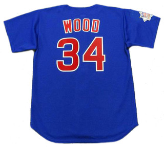 KERRY WOOD Chicago Cubs 2003 Majestic Throwback Alternate Baseball Jersey