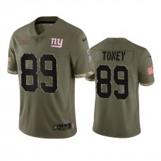 Kadarius Toney New York Giants Nike Olive 2022 Salute To Service Limited Jersey