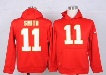 Kansas City Chiefs #11 Alex Smith Pullover Hoodie Red