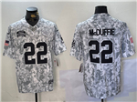Kansas City Chiefs #22 Trent McDuffie Arctic Camo 2024 Salute To Service Limited Jersey