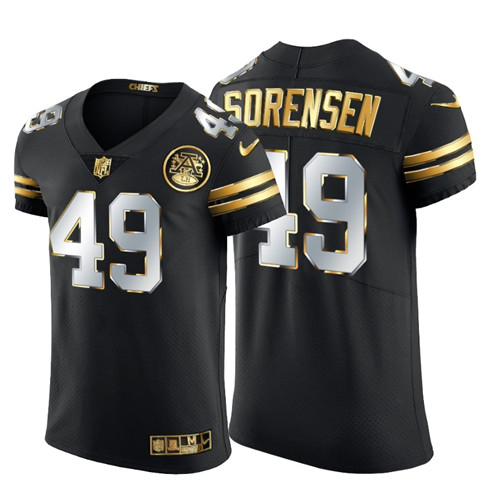 Kansas City Chiefs #49 Daniel Sorensen Men's Nike Black Edition Vapor Untouchable Elite NFL Jersey