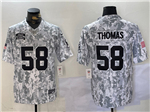 Kansas City Chiefs #58 Derrick Thomas Arctic Camo 2024 Salute To Service Limited Jersey