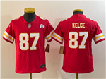 Kansas City Chiefs #87 Travis Kelce Youth Red Vapor F.U.S.E. Limited Jersey