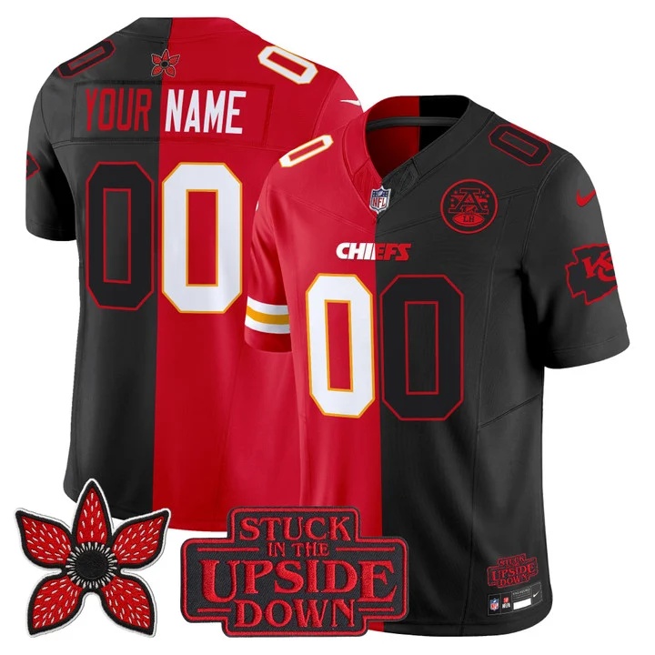 Kansas City Chiefs 'Upside Down Edition' Vapor Limited Custom Jersey - All  Stitched