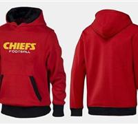 Kansas City Chiefs English Version Pullover Hoodie Red & Black