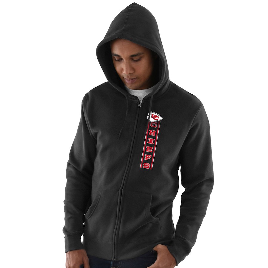 Kansas City Chiefs Hook And Ladder Full Zip Hoodie Black