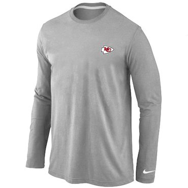 Kansas City Chiefs Sideline Legend Authentic Long Sleeve T-Shirt Grey