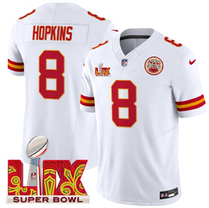 Kansas City Chiefs Super Bowl LIX Patch Vapor Limited   Jersey - All Stitched    DeAndre Hopkins 8