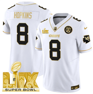 Kansas City Chiefs Super Bowl LIX Patch Vapor Limited   Jersey - All Stitched  DeAndre Hopkins8