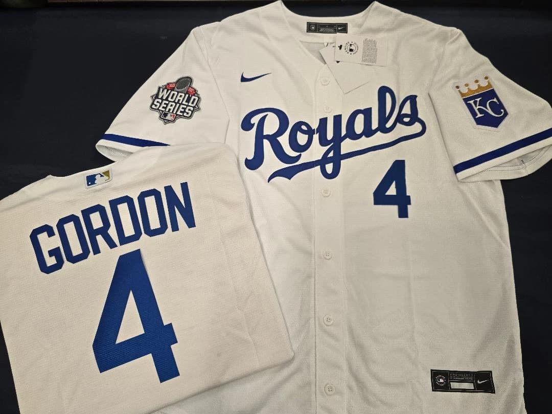 Kansas City Royals   2015 WORLD SERIES Sewn Baseball JERSEY  Alex Gordon
