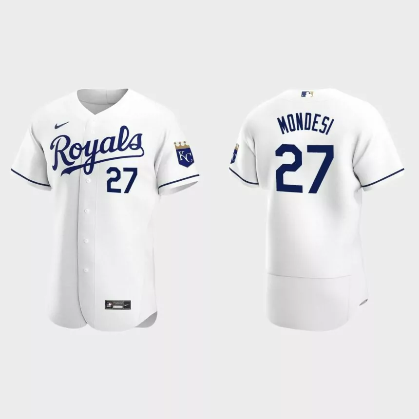 Kansas City Royals #27 Adalberto Mondesi 2020 Home Authentic Jersey – White