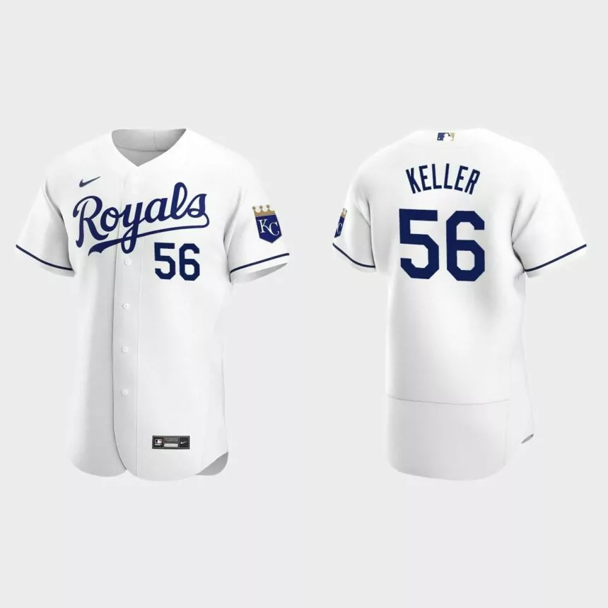 Kansas City Royals #56 Brad Keller 2020 Home Authentic Jersey – White