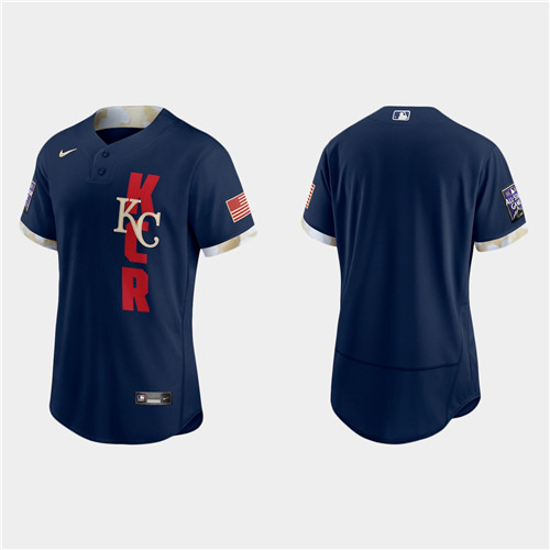 Kansas City Royals 2021 Mlb All Star Game Authentic Navy Jersey_副本