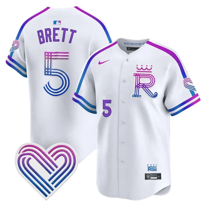 Kansas City Royals 2026 City Connect Vapor Premier Limited Jersey - All Stitched George Brett  5