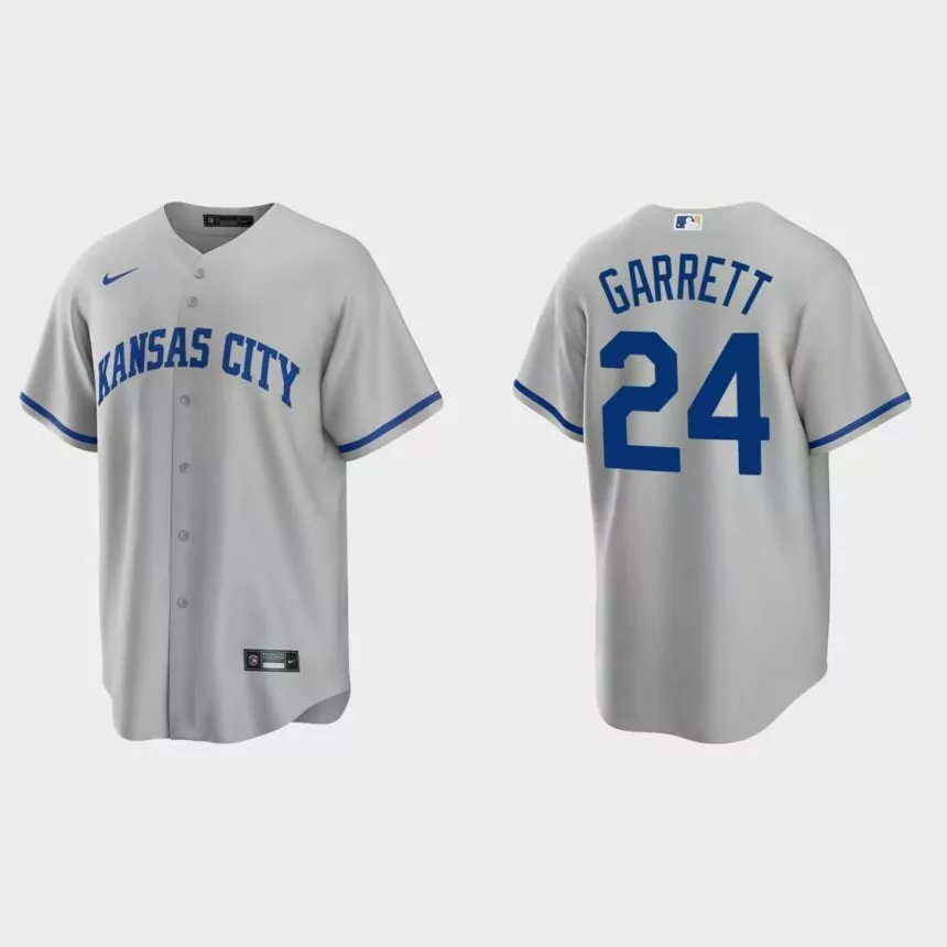 Kansas City Royals Amir Garrett Replica Road Jersey – Gray