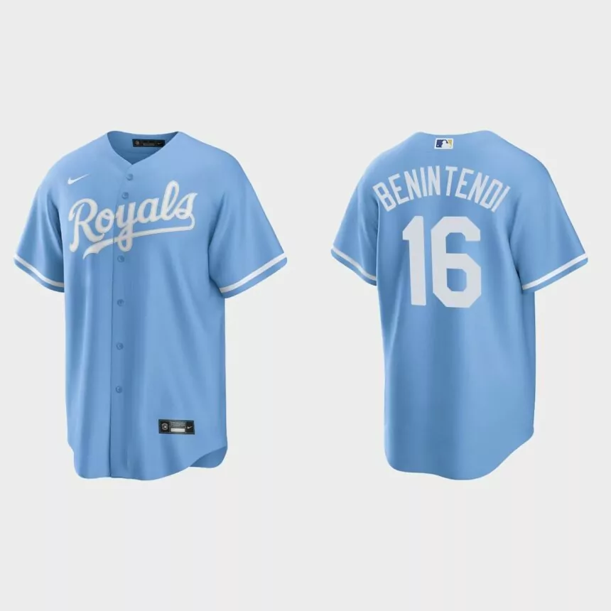 Kansas City Royals Andrew Benintendi Replica Alternate Jersey – Blue